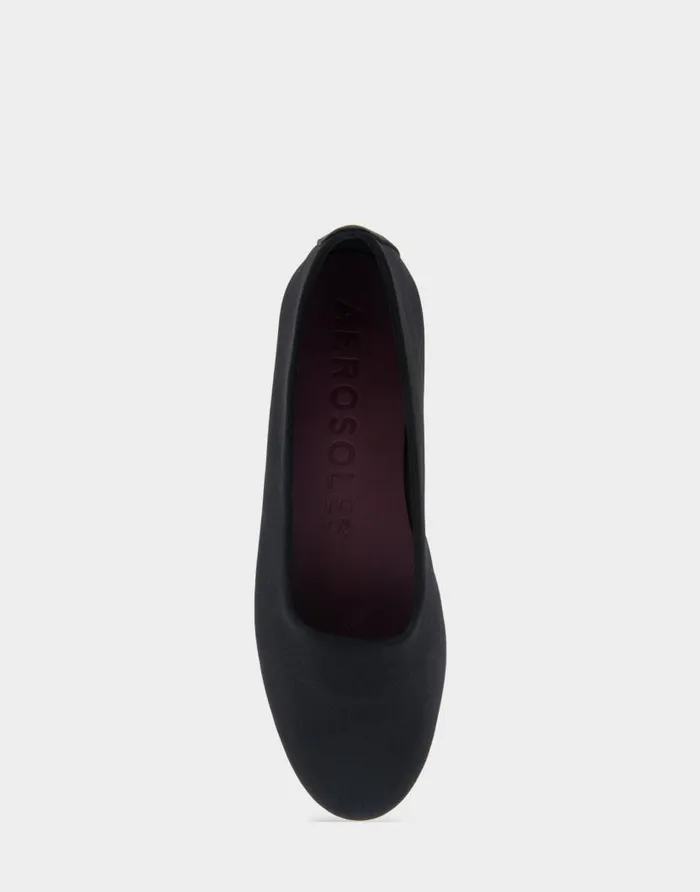 Aerosoles Comfortable Women039s Flat In Black Genuine Suede Black Genuine Suede Women Dress