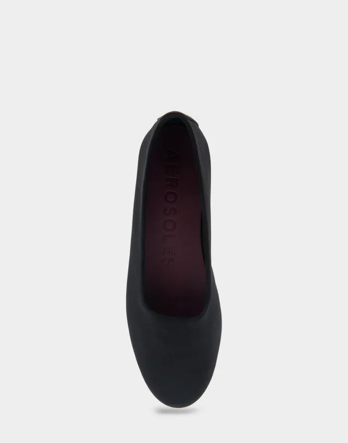 Aerosoles Comfortable Women039s Flat In Black Stretch Fabric Stretch Fabric Black Stretch Fabric Women Ballet