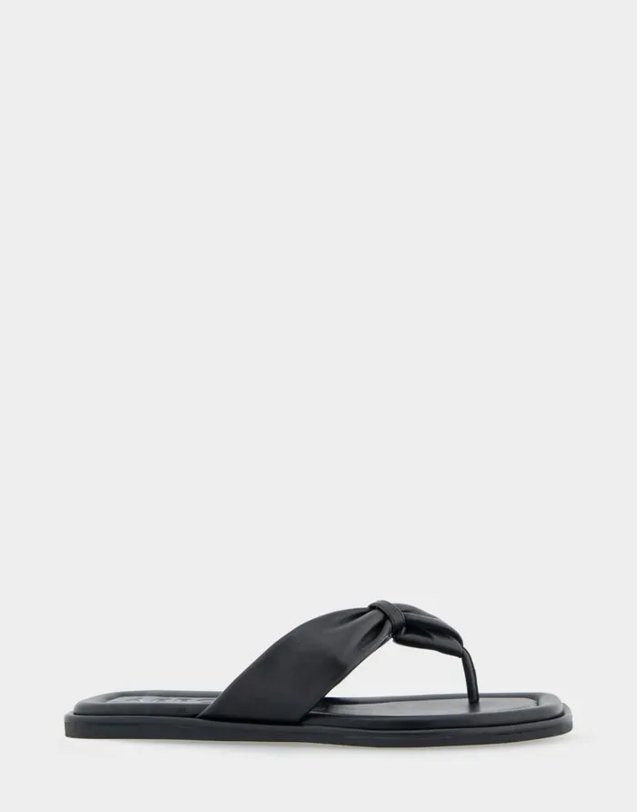 Aerosoles Comfortable Women039s Knotted Thong Sandal In Black Leather Black Leather Women Clogs and Mules Aerosoles Comfortable Women039s Knotted Thong Sandal In Black Leather Black Leather Women Clogs and Mules