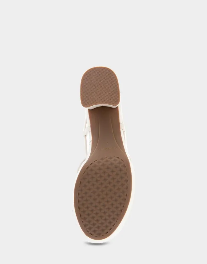 Aerosoles Comfortable Women039s Lace Up Platform Sandal In Eggnog Faux Leather Eggnog Faux Leather Women Clogs and Mules