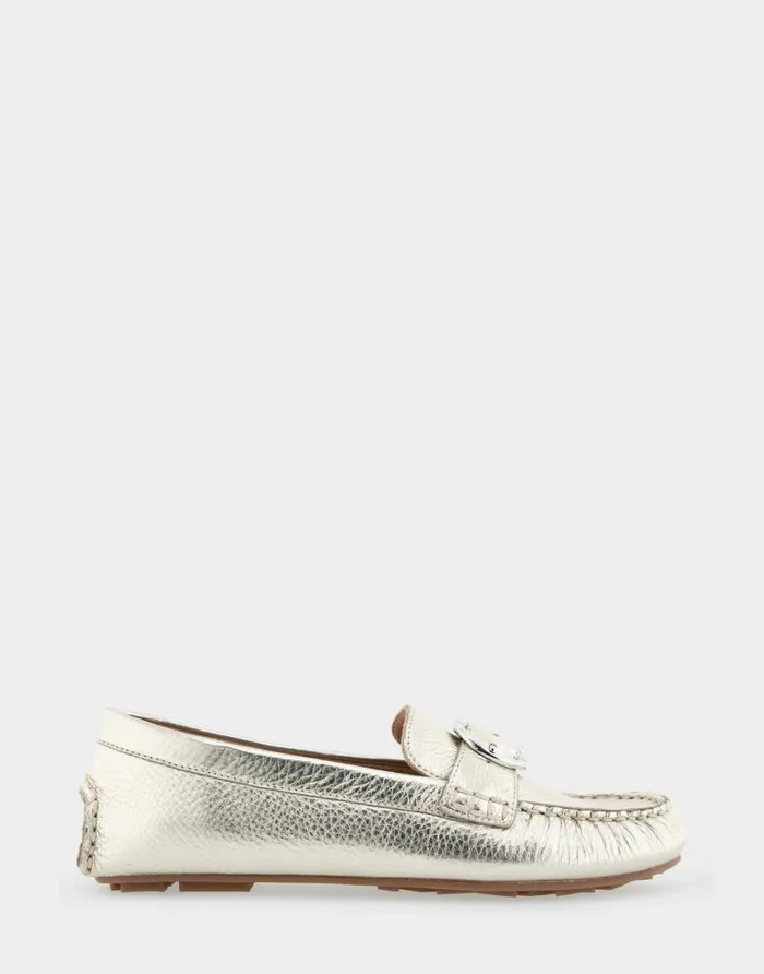 Aerosoles Comfortable Women039s Ornamented Driver In Soft Gold Leather Soft Gold Leather Women Clogs and Mules Aerosoles Comfortable Women039s Ornamented Driver In Soft Gold Leather Soft Gold Leather Women Clogs and Mules