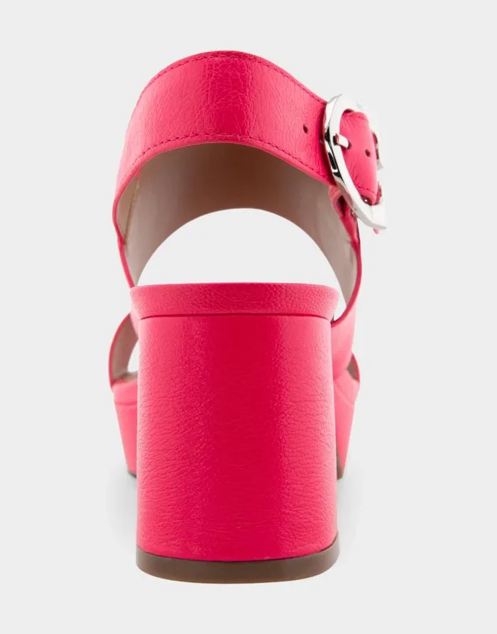 Aerosoles Comfortable Women039s Platform Sandal In Virtual Pink Leather Virtual Pink Faux Leather Women Dress