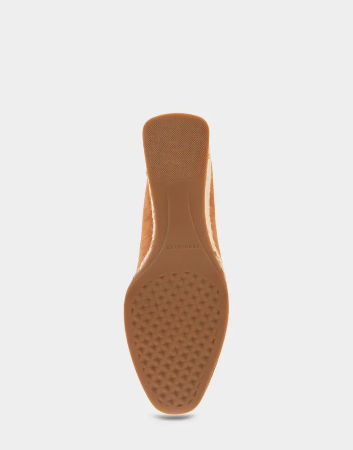 Aerosoles Comfortable Women039s Sculpted Wedge Pump In Tan Suede Tan Suede Women Pumps