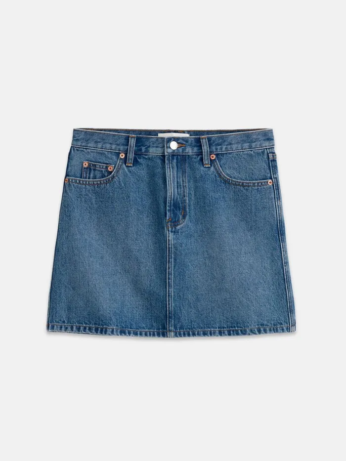 Alex Mill Dresses Skirts Women Andie Mini Skirt In Denim Copenhagen Medium Wash