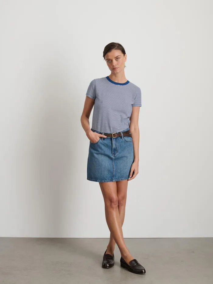 Alex Mill Dresses Skirts Women Andie Mini Skirt In Denim Copenhagen Medium Wash