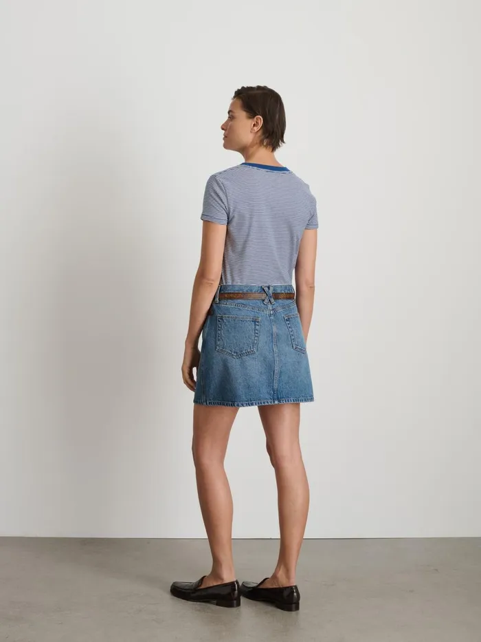 Alex Mill Dresses Skirts Women Andie Mini Skirt In Denim Copenhagen Medium Wash