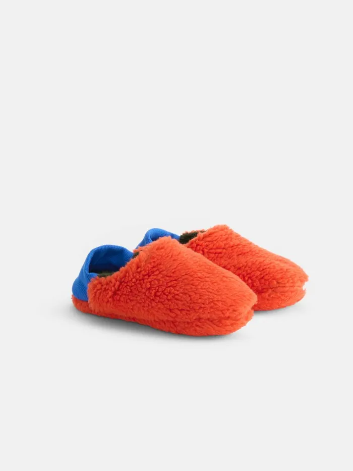 Alex Mill Pajamas Slippers Women Sherpa House Shoes Orange