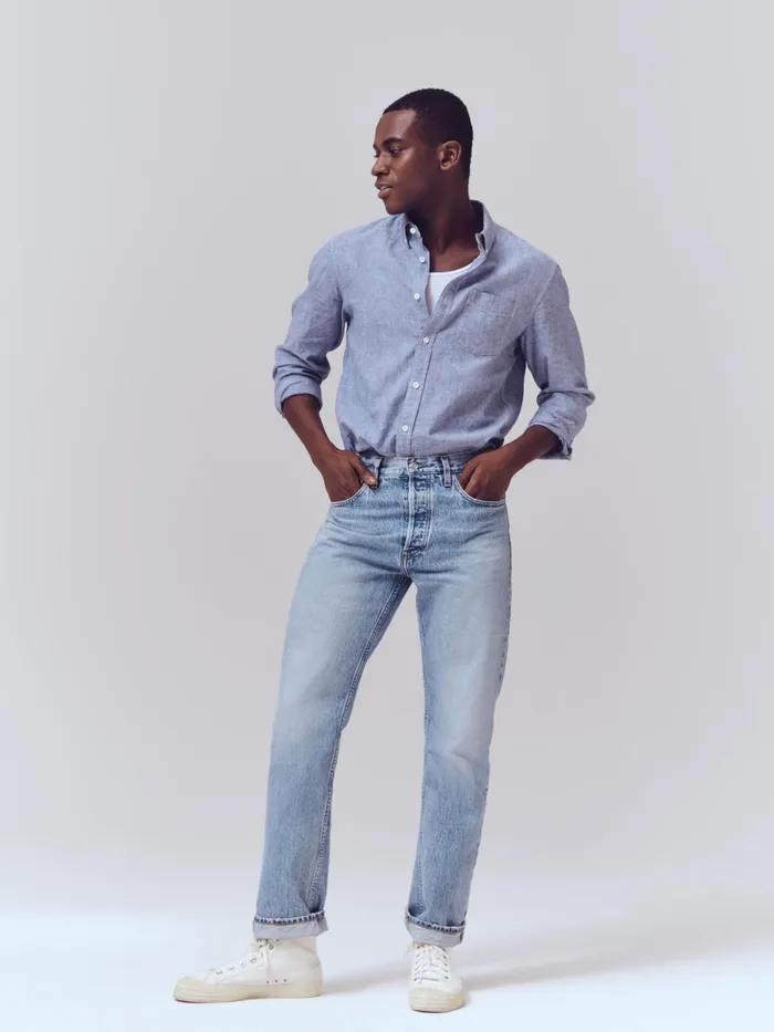 Alex Mill Pants Men Am Original 5 Pocket Jean Vintage Light Indigo
