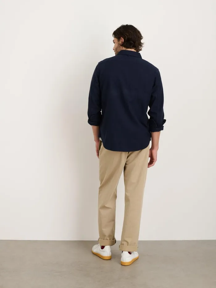 Alex Mill Shirts Men Highland Shirt In Chamois Navy