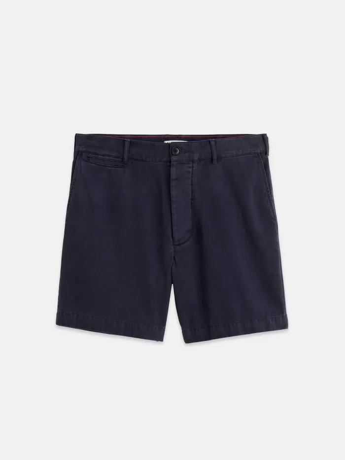 Alex Mill Shorts Men Flat Front Short In Vintage Washed Chino Dark Navy