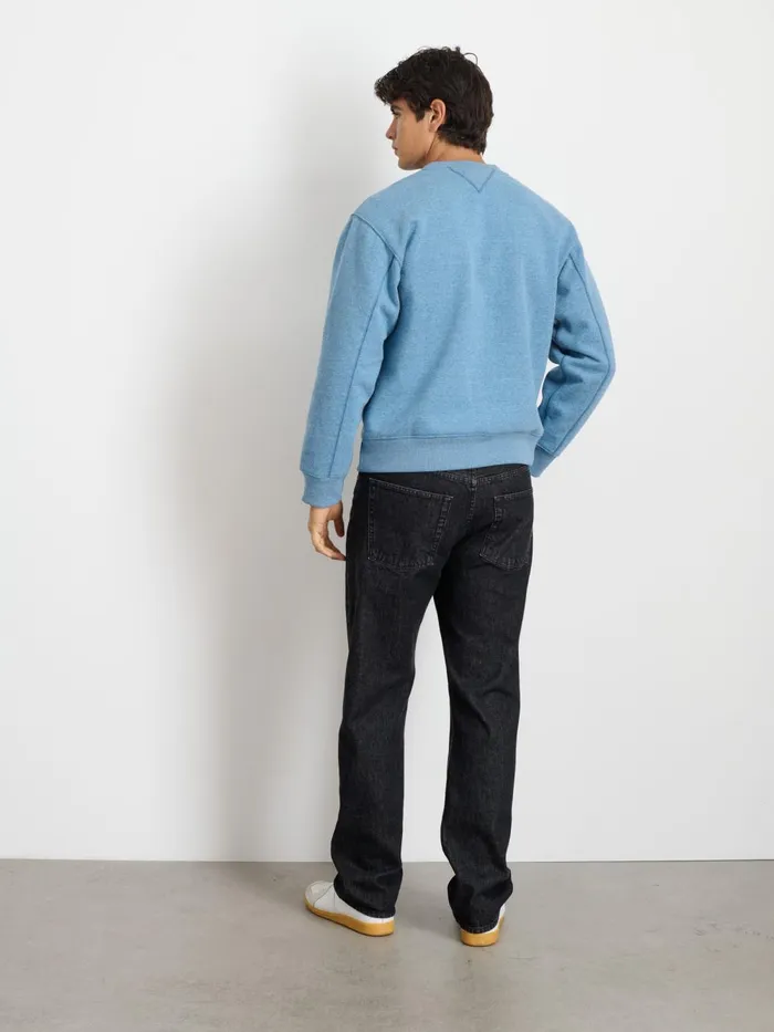 Alex Mill Sweaters Sweatshirts Men Marlon Sweatshirt In Cotton Fleece Heather Delft Blue