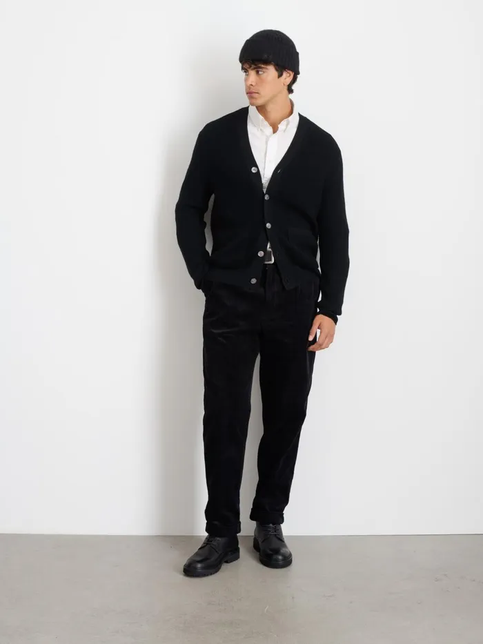 Alex Mill Sweaters Sweatshirts Men Samuel Cardigan In Wool Black