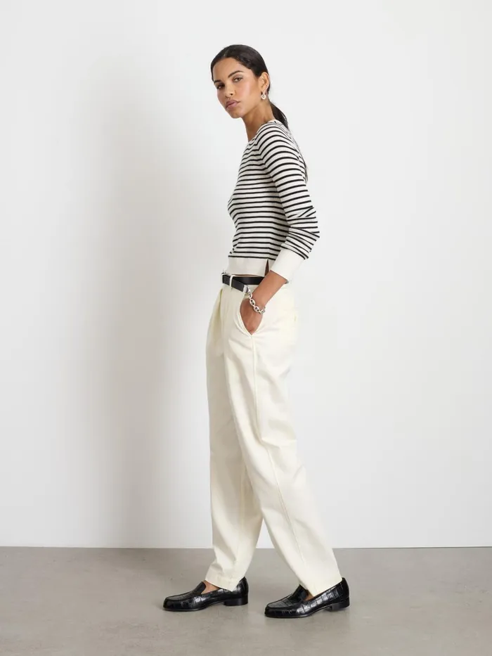 Alex Mill Sweaters Women Ava Striped Sweater Tee Ivoryblack Alex Mill Sweaters Women Ava Striped Sweater Tee Ivoryblack