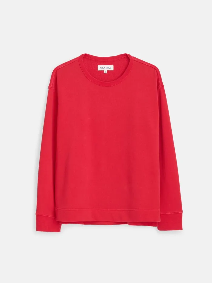 Alex Mill Sweaters Women Frankie Sweatshirt In Vintage Wash Cardinal