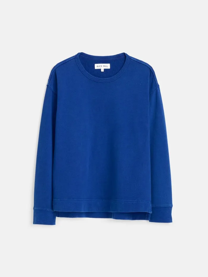 Alex Mill Sweaters Women Frankie Sweatshirt In Vintage Wash Cobalt