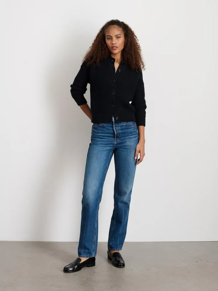 Alex Mill Sweaters Women Nico Cardigan In Cotton Black