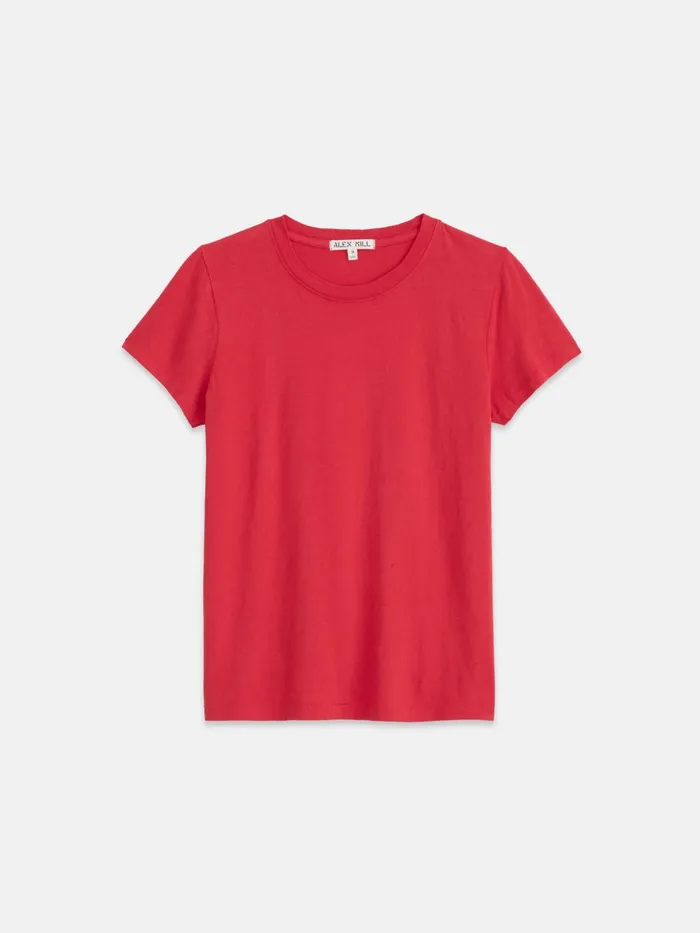 Alex Mill Tees Tanks Women Prospect Tee In Cotton Jersey Cardinal