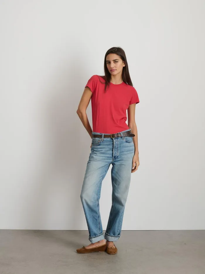 Alex Mill Tees Tanks Women Prospect Tee In Cotton Jersey Cardinal