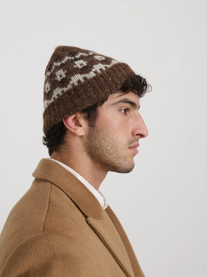 Alex Mill Women Fair Isle Beanie Brown Alex Mill Women Fair Isle Beanie Brown