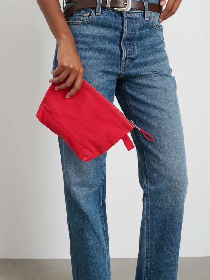 Alex Mill Women The Perfect Canvas Pouch Red