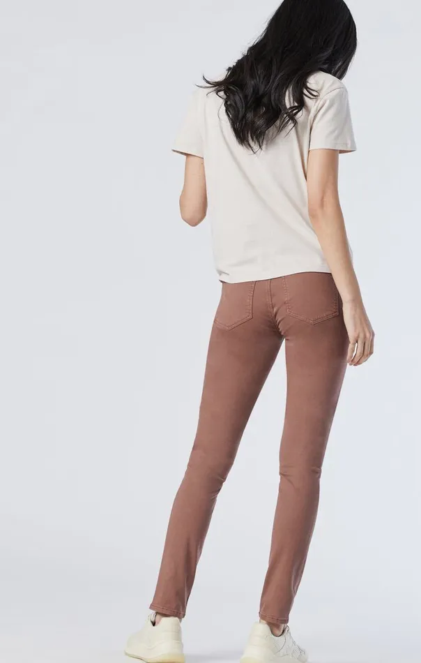 Alissa Super Skinny Pants In Acorn Sateen Twill Women Mavi Jeans Pants