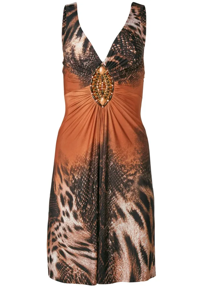 ANIMAL PRINT MINI DRESS Rust Multi Women VENUS Sundresses