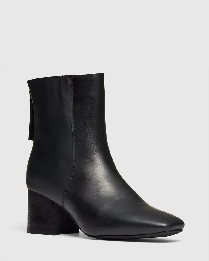 Ankle Boots TARSHA Black Smooth NOVO Shoes Women
