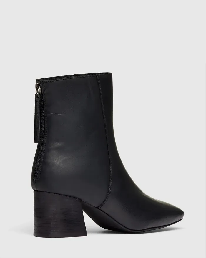Ankle Boots TARSHA Black Smooth NOVO Shoes Women