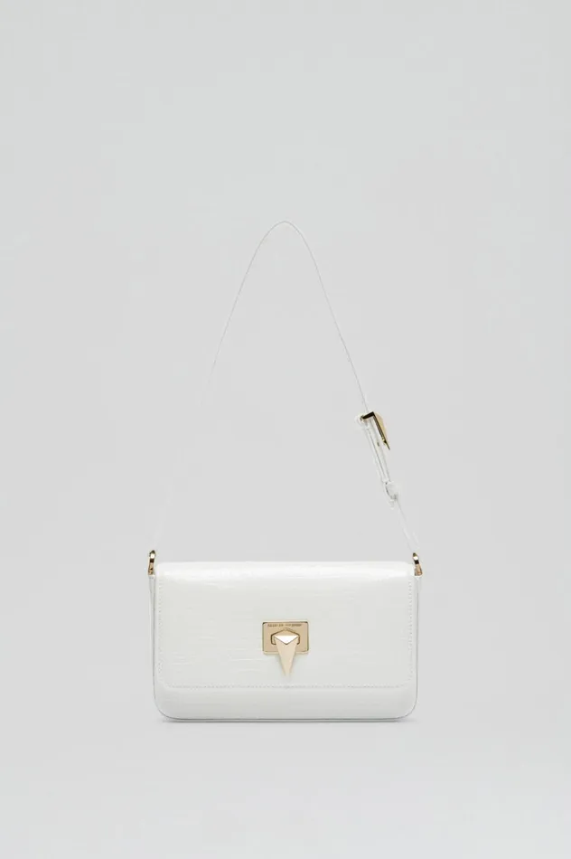 Bags Women Scanlan Theodore EMBOSSED SLIM BAG White