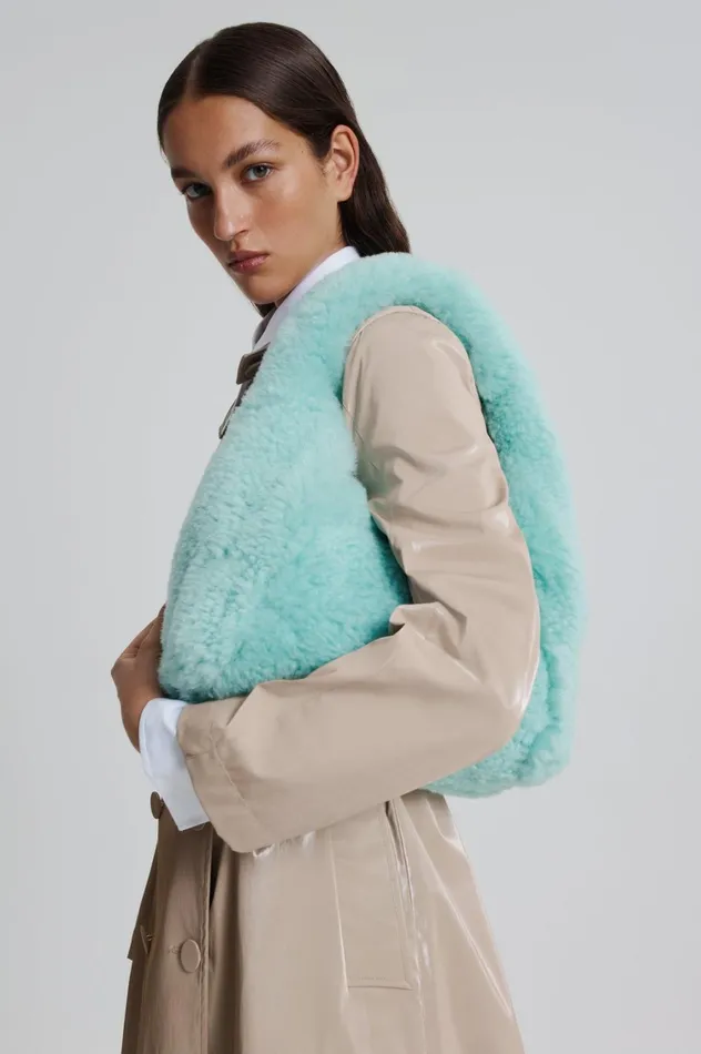 Bags Women Scanlan Theodore SHEARLING GABRIELLA Seafoam
