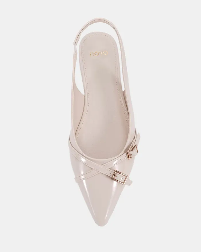 Ballet Flats NOVO Shoes Women CORDOVA CREAM PATENT Ballet Flats