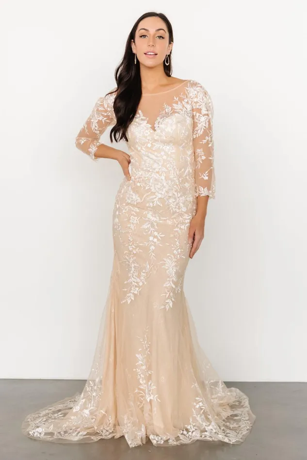 Baltic Born Bridal Women Dearest Lace Bridal Gown Beige Ivory