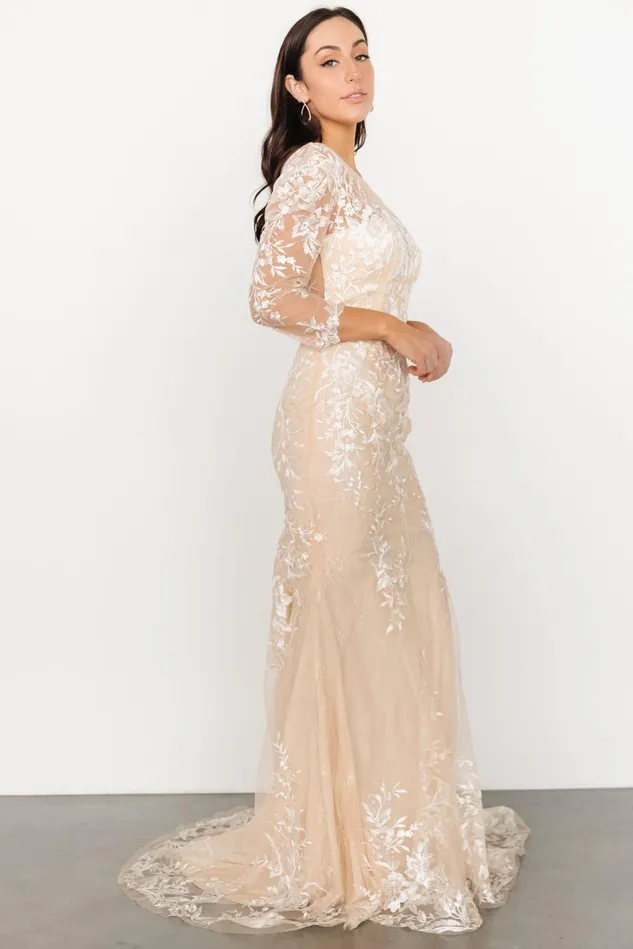 Baltic Born Bridal Women Dearest Lace Bridal Gown Beige Ivory Baltic Born Bridal Women Dearest Lace Bridal Gown Beige Ivory