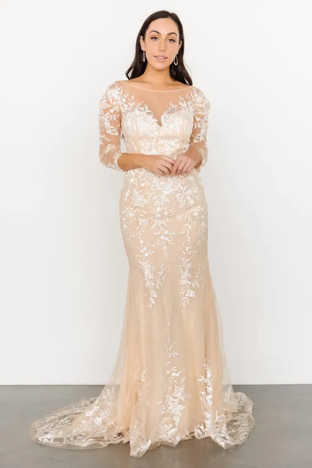 Baltic Born Bridal Women Dearest Lace Bridal Gown Beige Ivory Baltic Born Bridal Women Dearest Lace Bridal Gown Beige Ivory