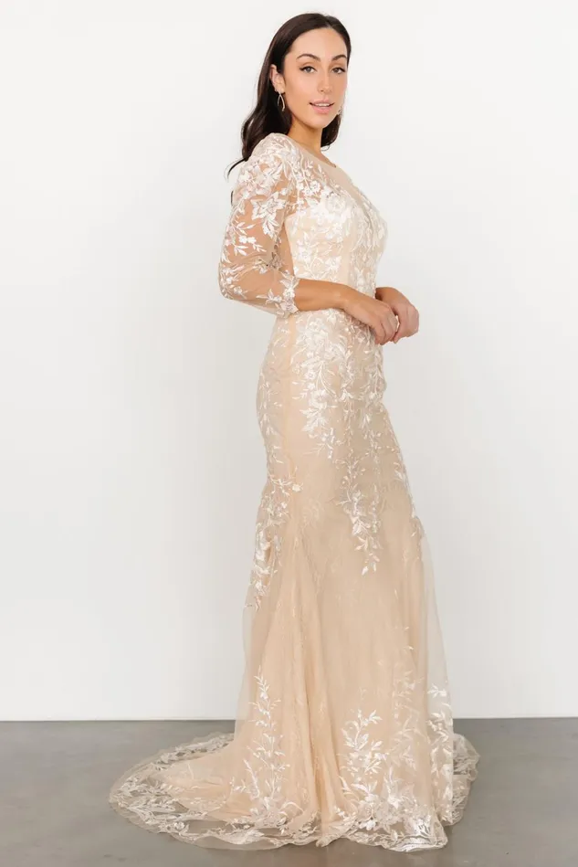 Baltic Born Bridal Women Dearest Lace Bridal Gown Beige Ivory Baltic Born Bridal Women Dearest Lace Bridal Gown Beige Ivory