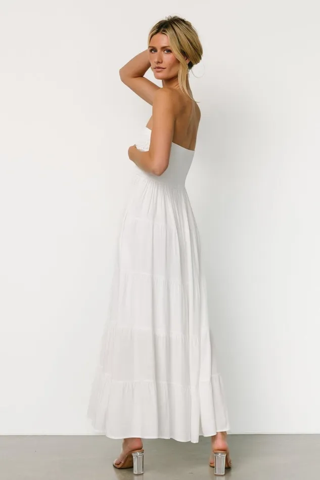 Baltic Born Bridal Women Domenica Strapless Maxi Dress Off White Baltic Born Bridal Women Domenica Strapless Maxi Dress Off White