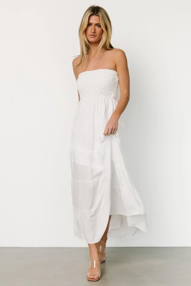 Baltic Born Bridal Women Domenica Strapless Maxi Dress Off White Baltic Born Bridal Women Domenica Strapless Maxi Dress Off White