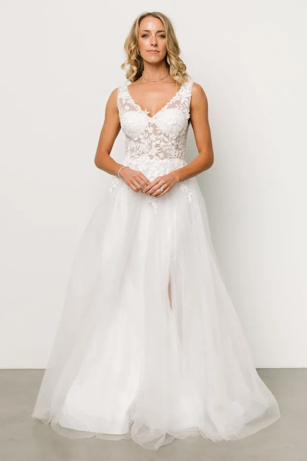 Baltic Born Bridal Women Passion Shimmer Bridal Gown White