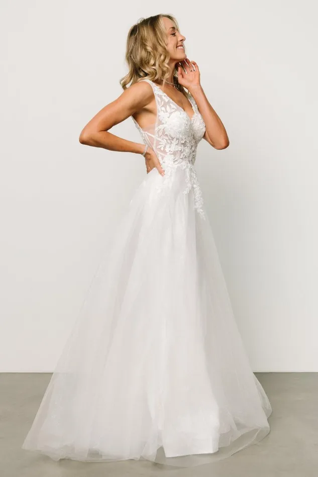 Baltic Born Bridal Women Passion Shimmer Bridal Gown White Baltic Born Bridal Women Passion Shimmer Bridal Gown White
