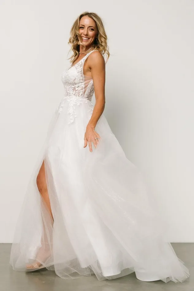 Baltic Born Bridal Women Passion Shimmer Bridal Gown White Baltic Born Bridal Women Passion Shimmer Bridal Gown White
