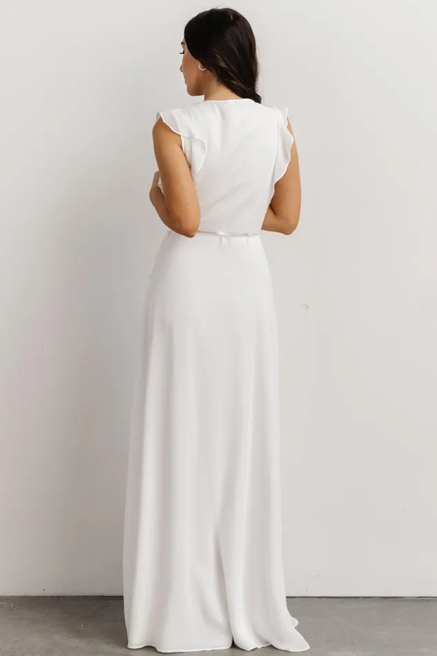 Baltic Born Bridal Women Saya Wrap Maxi Dress Offwhite Baltic Born Bridal Women Saya Wrap Maxi Dress Offwhite