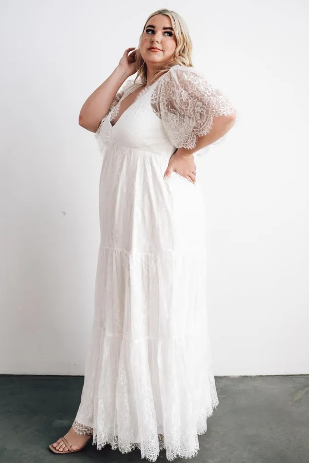 Baltic Born Bridal Women Wanderlust Lace Maxi Dress White