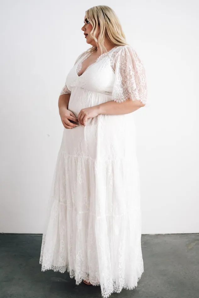Baltic Born Bridal Women Wanderlust Lace Maxi Dress White