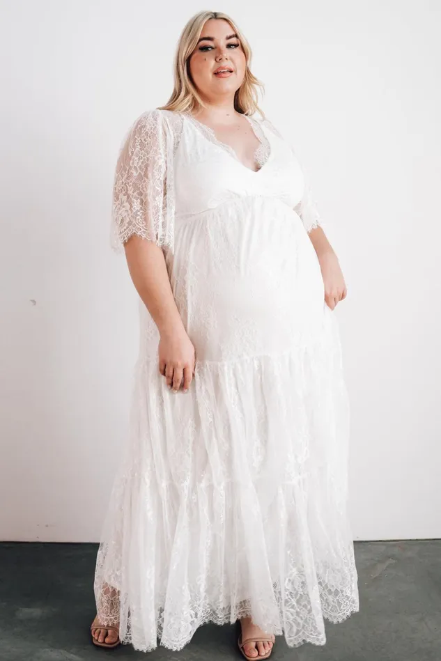 Baltic Born Bridal Women Wanderlust Lace Maxi Dress White