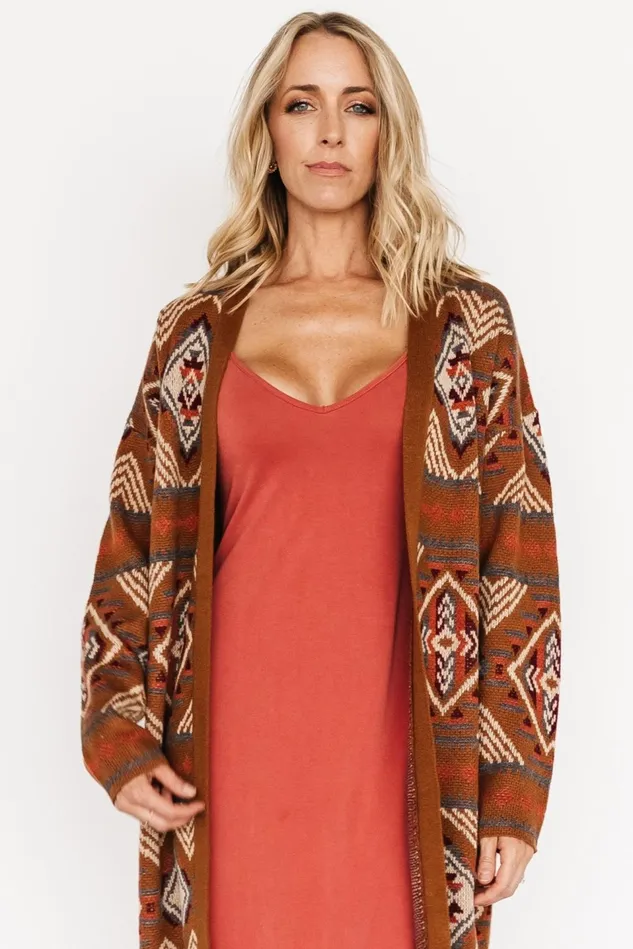 Baltic Born Cardigans Women Billings Knit Cardigan Spice Multi Baltic Born Cardigans Women Billings Knit Cardigan Spice Multi