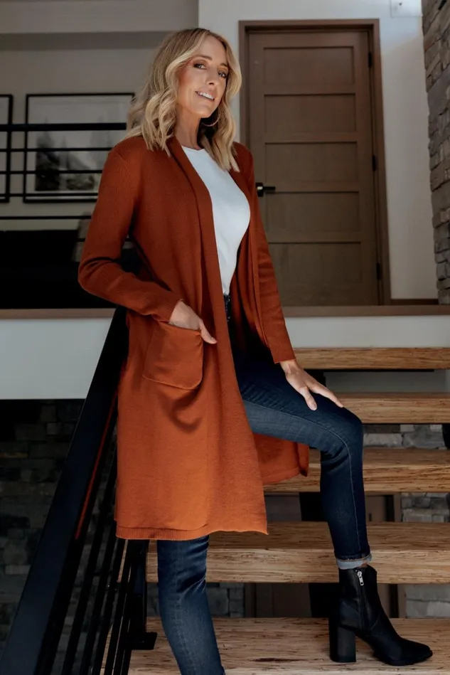 Baltic Born Cardigans Women Central Park Cardigan Rust Baltic Born Cardigans Women Central Park Cardigan Rust