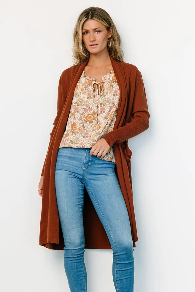 Baltic Born Cardigans Women Central Park Cardigan Rust Baltic Born Cardigans Women Central Park Cardigan Rust