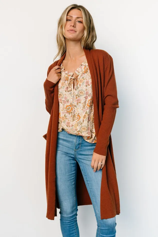 Baltic Born Cardigans Women Central Park Cardigan Rust Baltic Born Cardigans Women Central Park Cardigan Rust