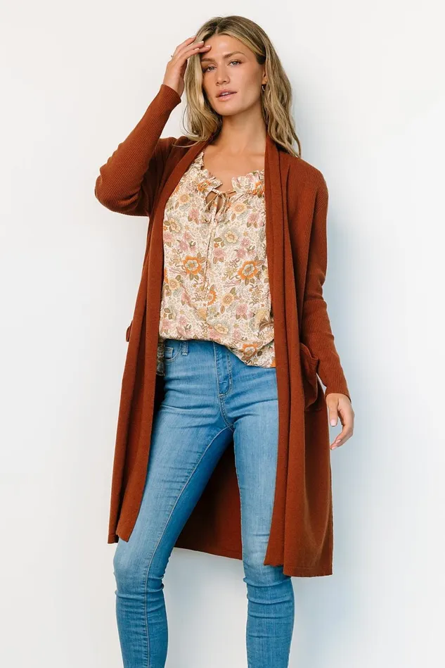 Baltic Born Cardigans Women Central Park Cardigan Rust Baltic Born Cardigans Women Central Park Cardigan Rust