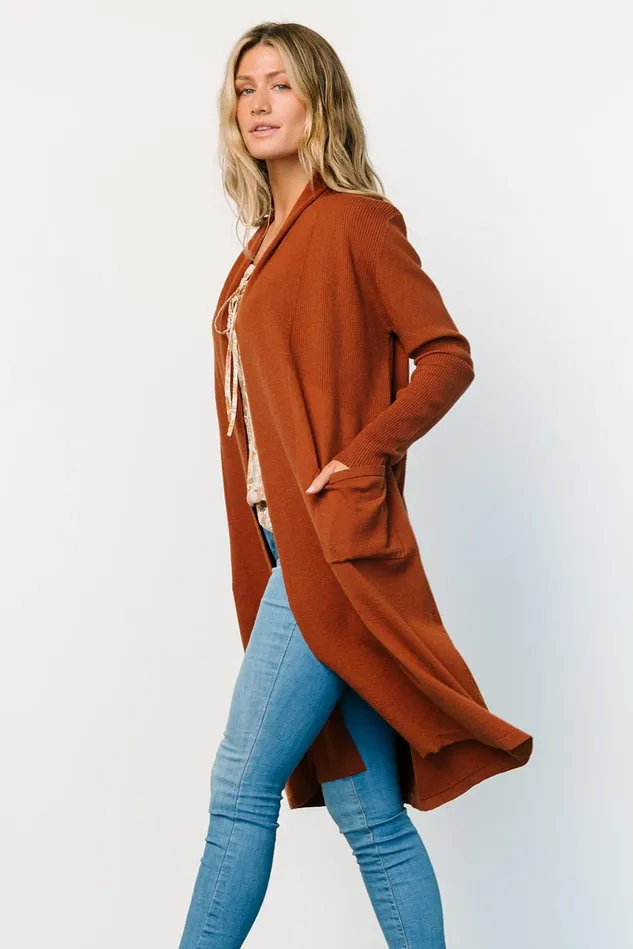 Baltic Born Cardigans Women Central Park Cardigan Rust Baltic Born Cardigans Women Central Park Cardigan Rust